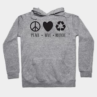 Peace Love Recycle Hoodie